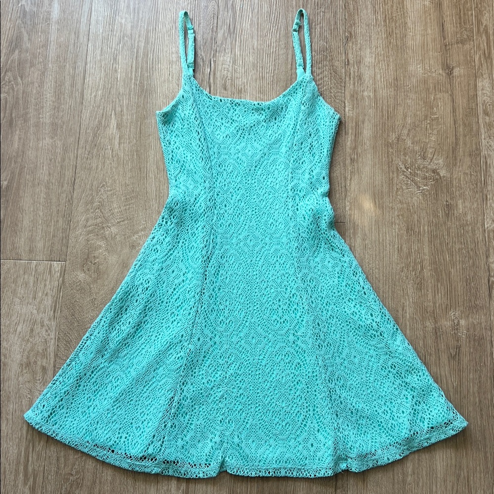 Garage Women’s Mint Green Spaghetti Strap Mini Dress Size Extra Small